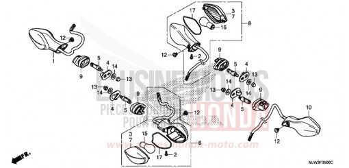 CLIGNOTANT CB500XAG de 2016